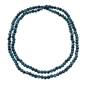Blue and Grey Color Popcorn Agate Beaded Endless Necklace 2.50 ctw (36 Inches)