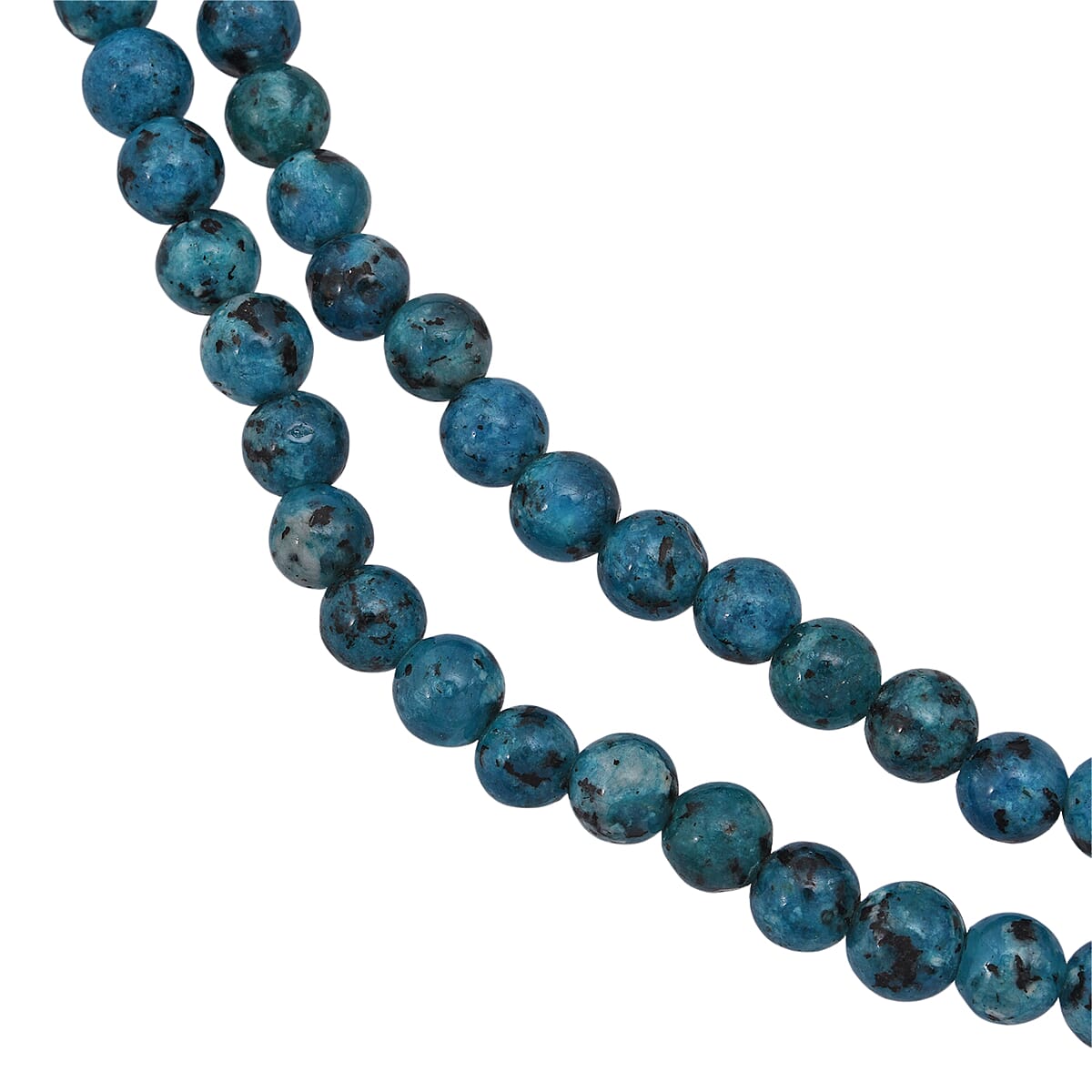 Blue and Grey Color Popcorn Agate Beaded Endless Necklace 2.50 ctw (36 Inches) image number 3