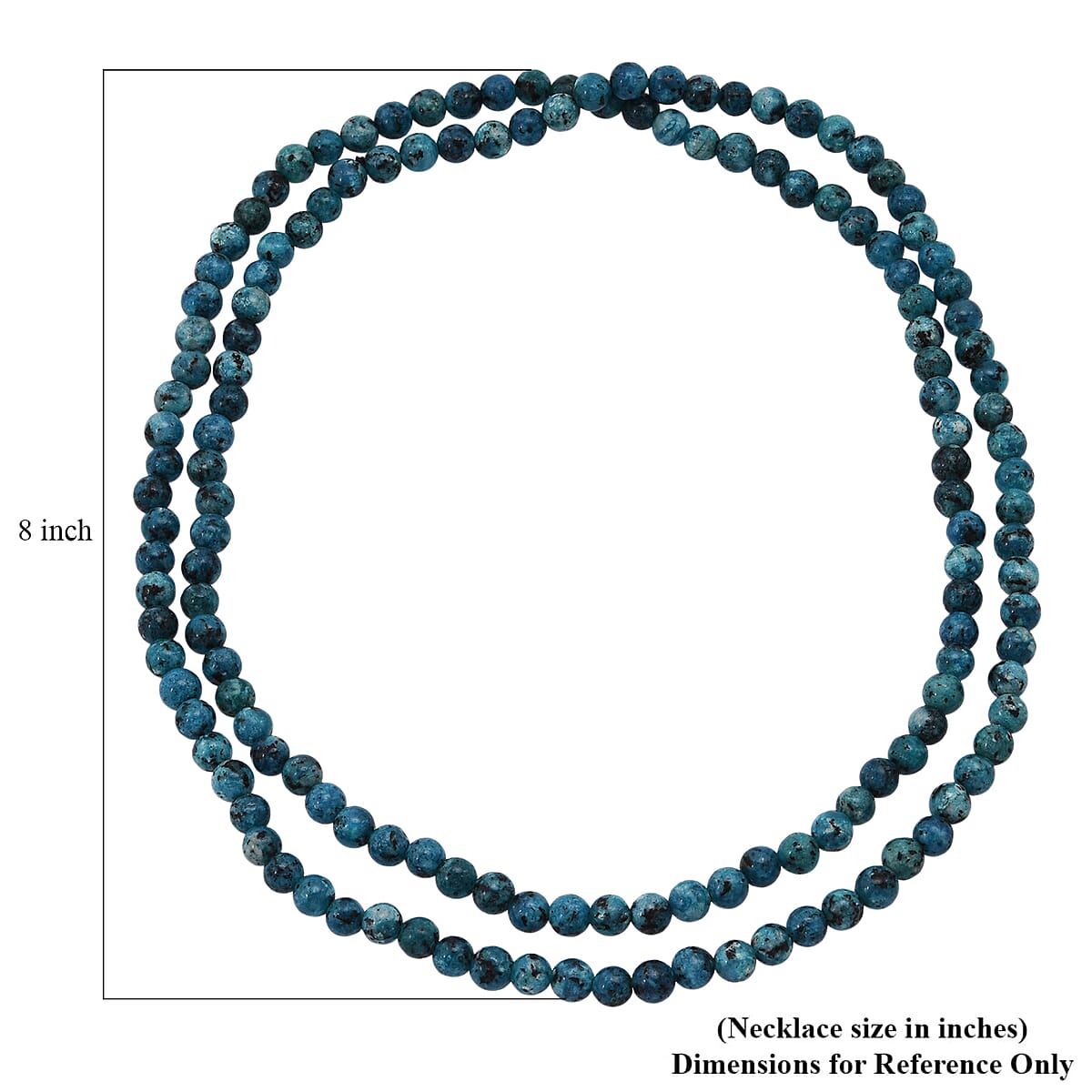 Blue and Grey Color Popcorn Agate Beaded Endless Necklace 2.50 ctw (36 Inches) image number 4