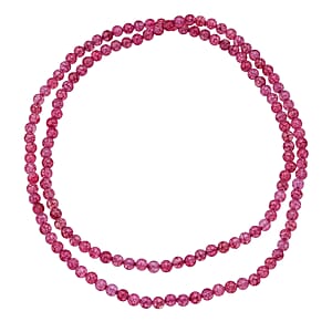 Mix Strawberry Popcorn Agate Beaded Endless Necklace 250.00 ctw (36 Inches)