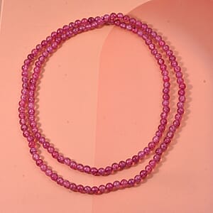 Mix Strawberry Popcorn Agate Beaded Endless Necklace 250.00 ctw (36 Inches)