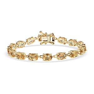 D'Joy Premium Marialite Bracelet in 18K Vermeil YG Over Sterling Silver (6.50 In) 10.50 ctw