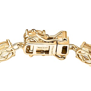 D'Joy Premium Marialite 11.85 ctw Tennis Bracelet in 18K Vermeil Yellow Gold Over Sterling Silver (7.25 In)