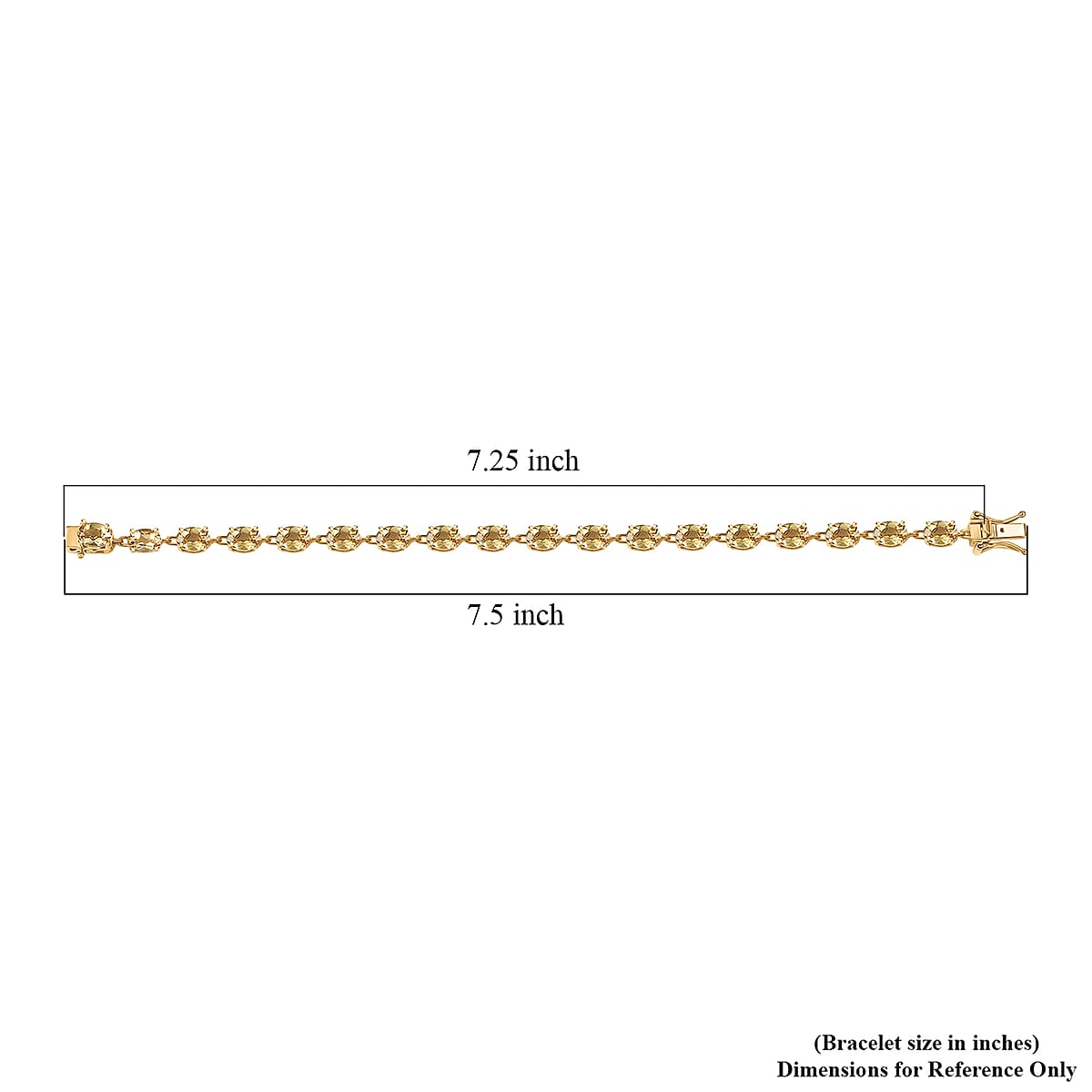 D'Joy Premium Marialite 11.85 ctw Tennis Bracelet in 18K Vermeil Yellow Gold Over Sterling Silver (7.25 In) image number 4