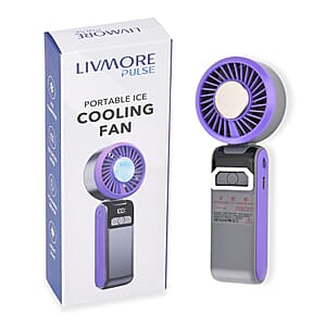 Livmore Gray Cooling Fan with LED Light