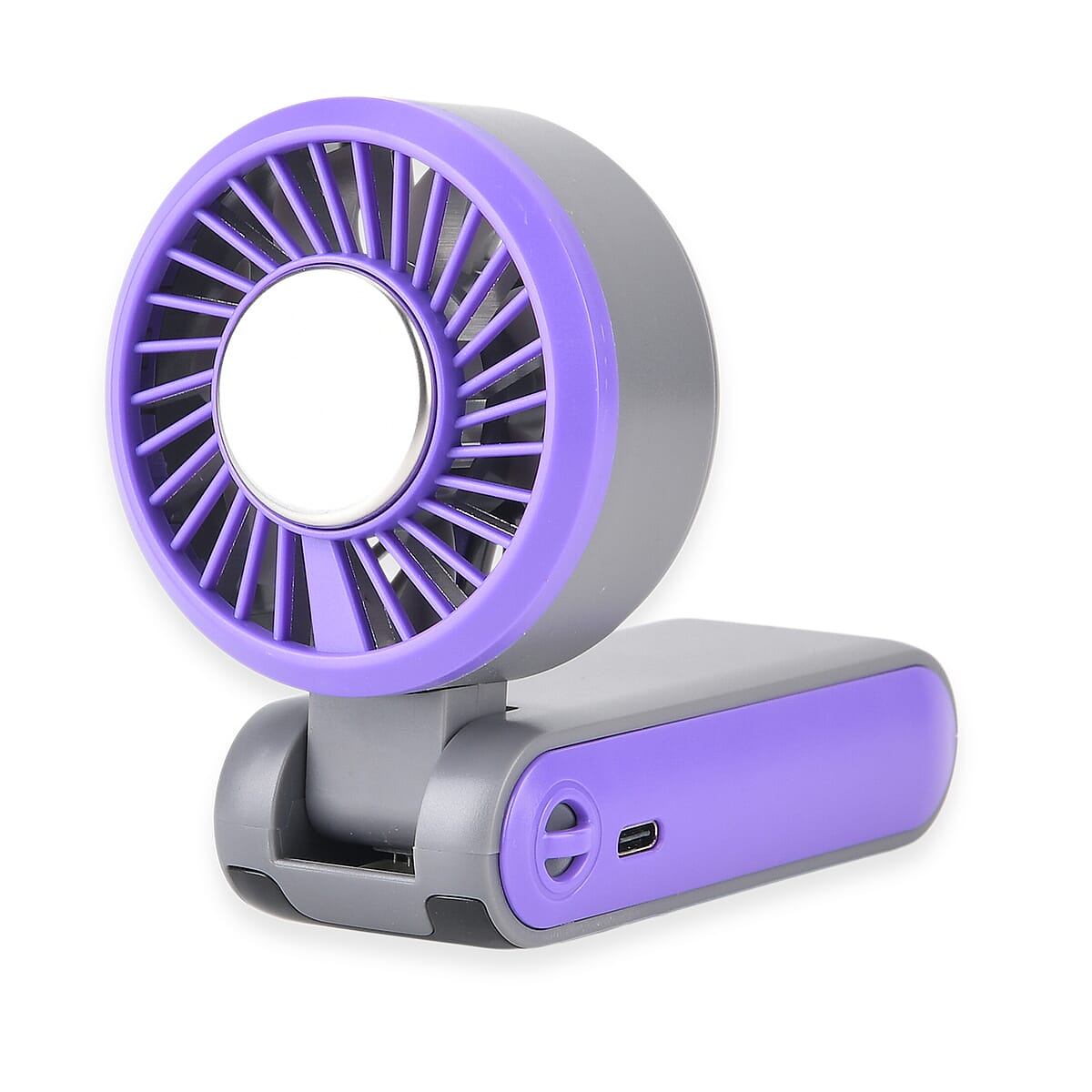 Livmore Gray Cooling Fan with LED Light (4.96"x4.4"x10.24") image number 4