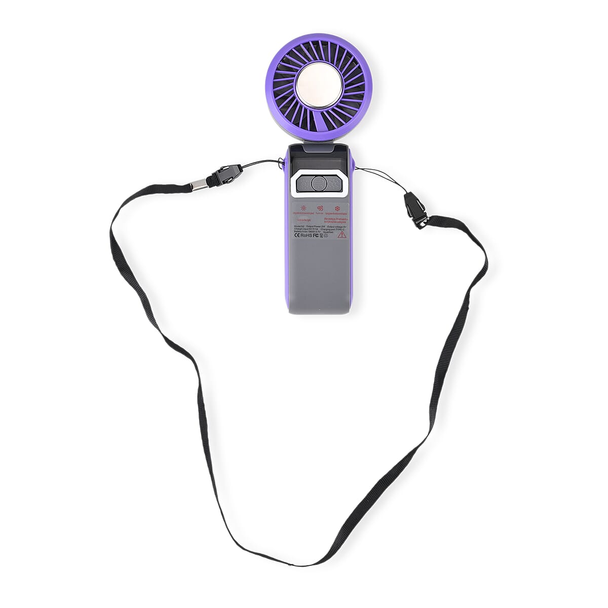 Livmore Gray Cooling Fan with LED Light (4.96"x4.4"x10.24") image number 6