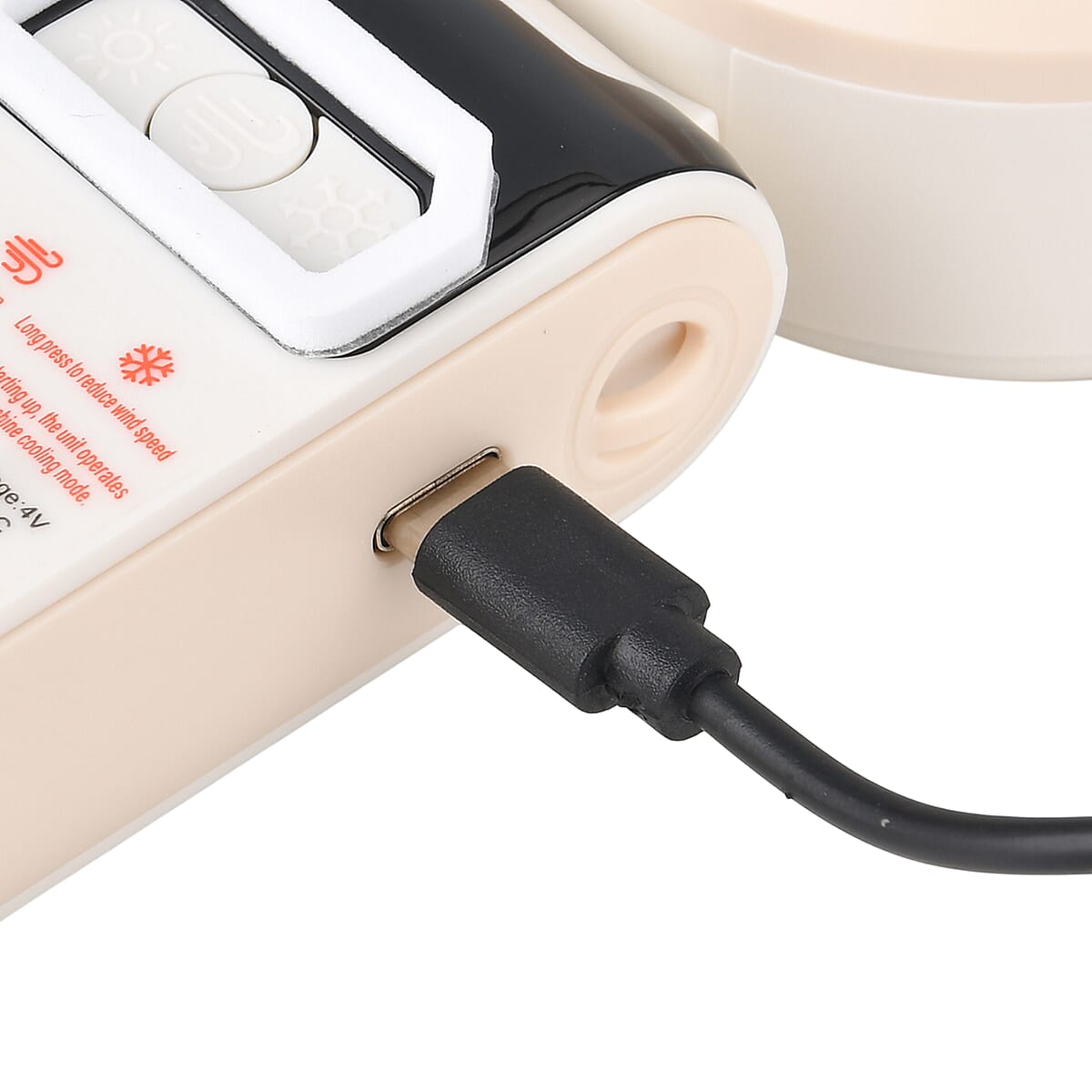 Livmore White Cooling Fan with LED Light image number 7