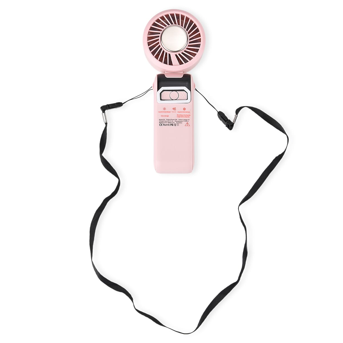 Livmore Pink Cooling Fan with LED Light image number 6