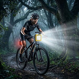 Yellow Luminous Flashlight Tool (2400 mAh Battery)