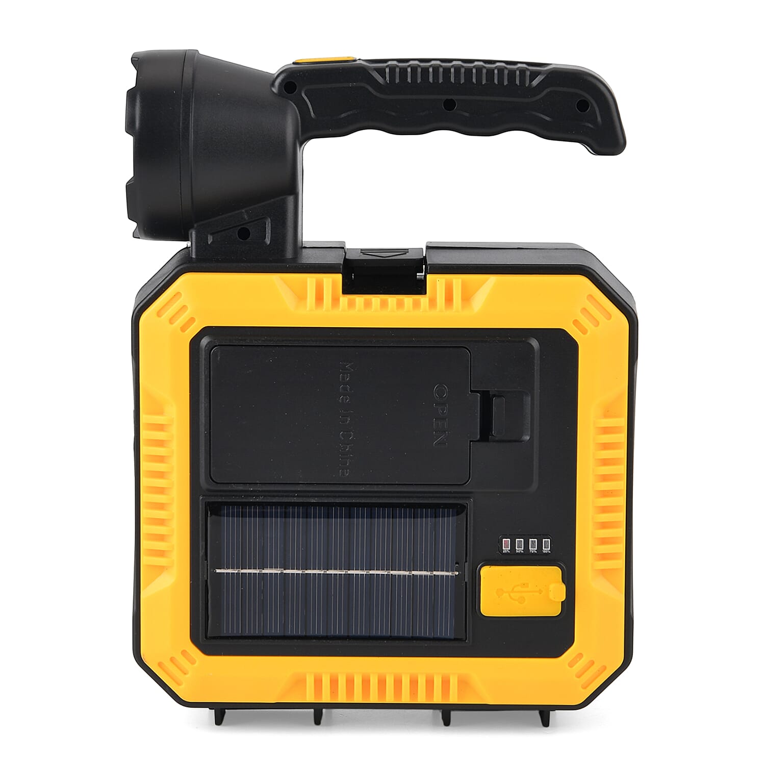 Solar Flashlight, Powerbank and Toolbox (2400 mAh Battery)