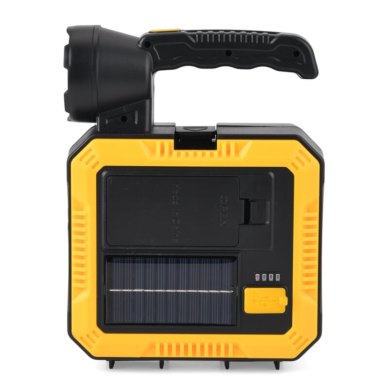 Solar Flashlight, Powerbank and Toolbox (2400 mAh Battery)