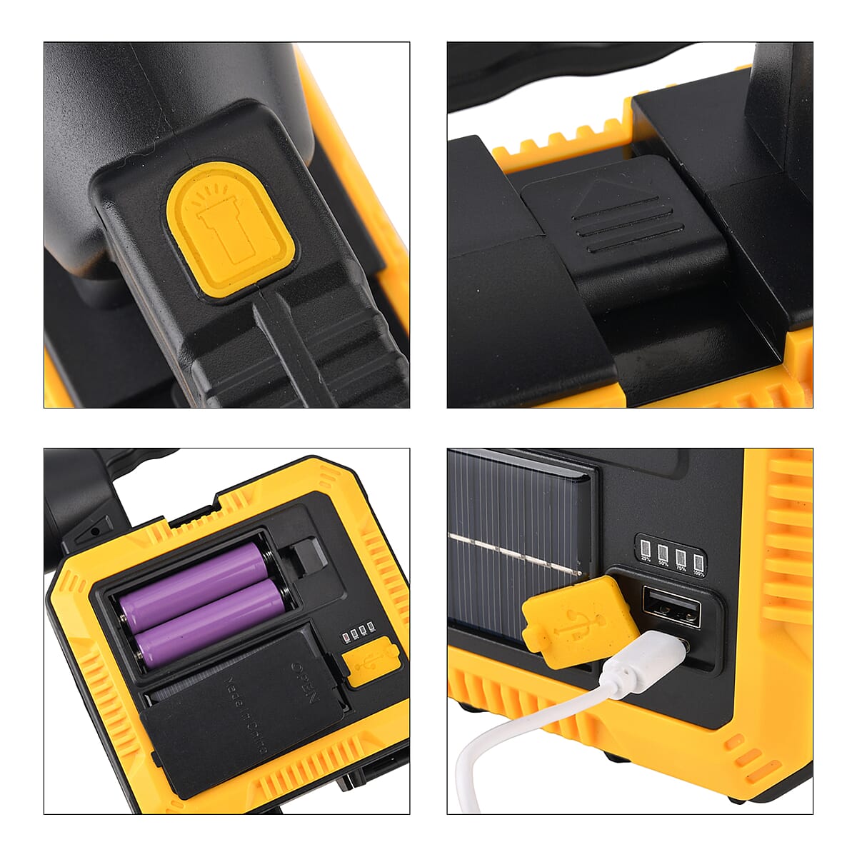 Yellow Luminous Flashlight Tool (2400 mAh Battery) image number 8