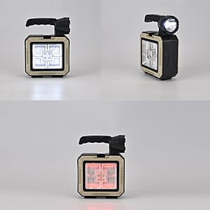 Solar Flashlight, Powerbank and Toolbox (2400 mAh Battery)