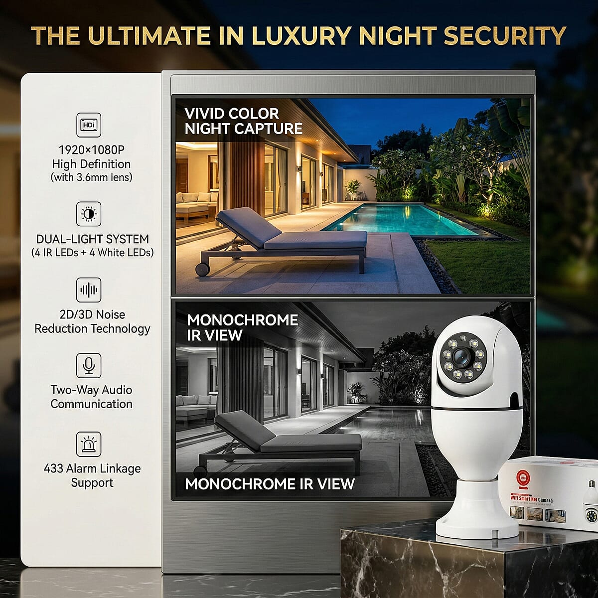 Double Light Embedded Linux System Security Camera image number 2