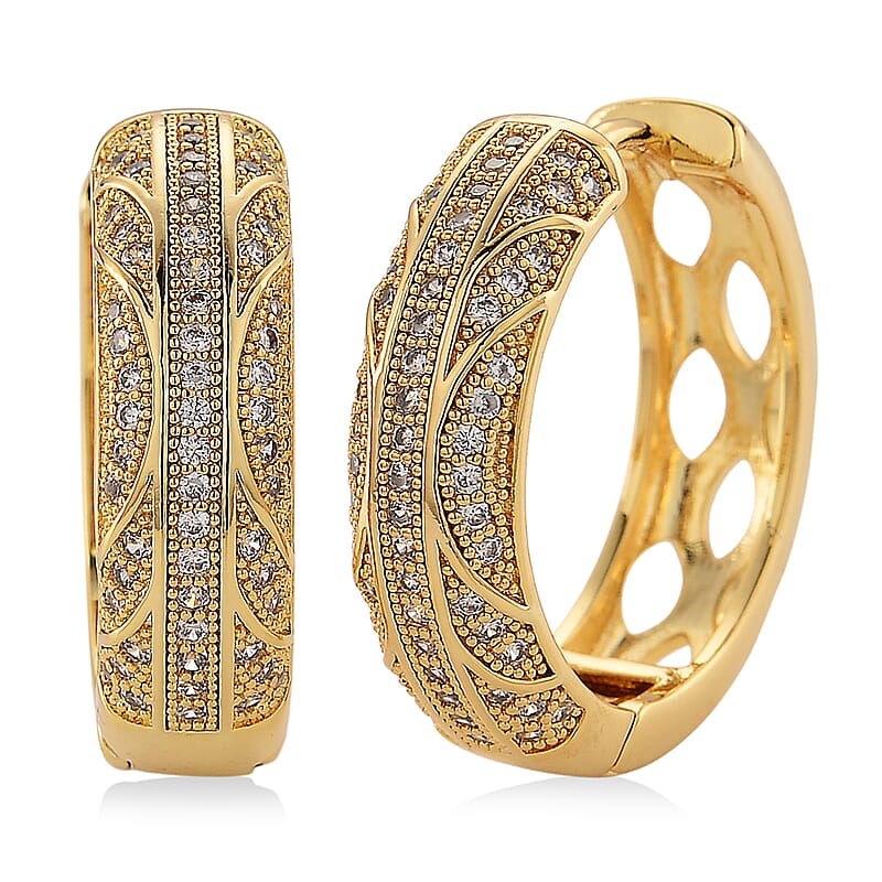 Hoop Earrings in Goldtone