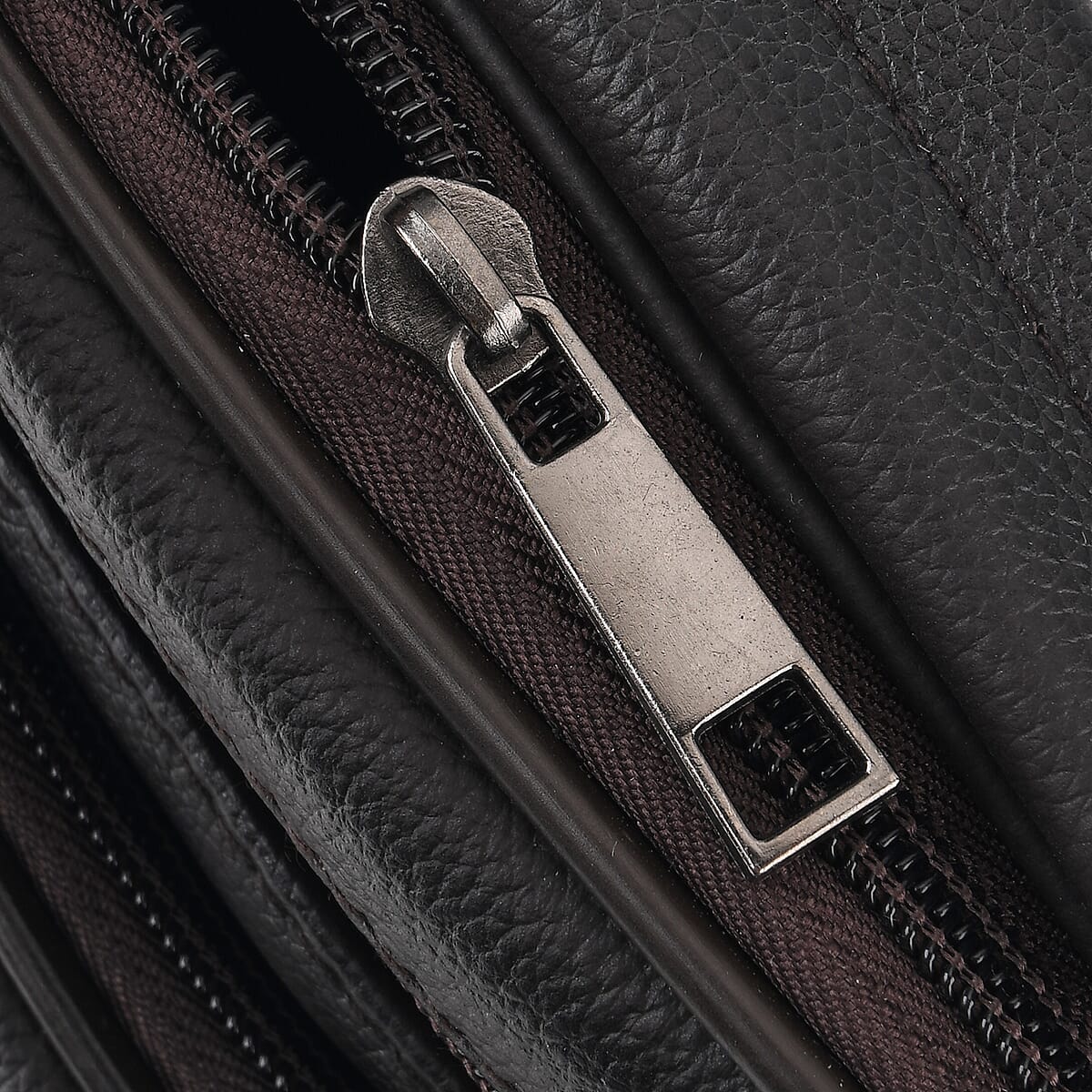 La Marey Brown Genuine Cowhide Leather Bag with Shoulder Strap image number 3