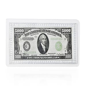 999 Fine Silver Currency Emboss Sheet 1g