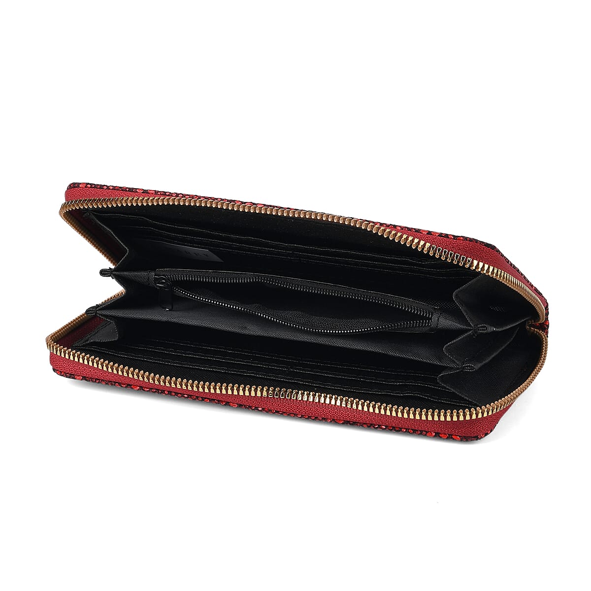  La Marey Wine Faux Leather Leopard and Crocodile Print Set of 2 Wallet image number 6