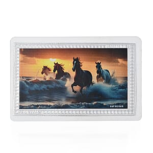 999 Fine Silver Horse Emboss Sheet 1g
