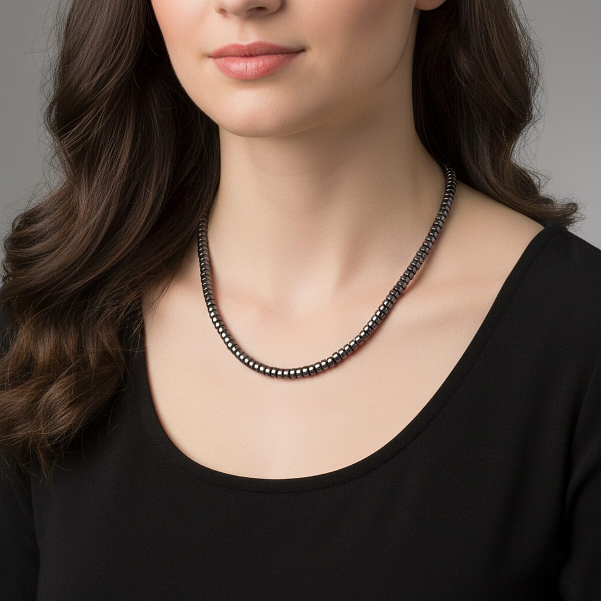 Terahertz 220.00 ctw Beaded Necklace in Stainless Steel 20 Inches image number 2