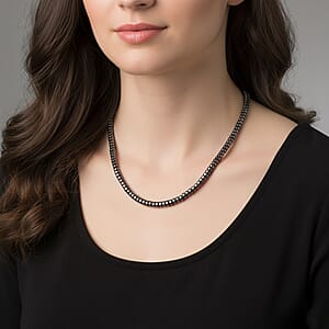 Terahertz 220.00 ctw Beaded Necklace in Stainless Steel 20 Inches