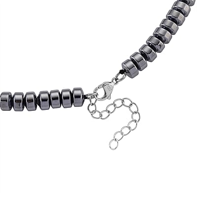 Terahertz 220.00 ctw Beaded Necklace in Stainless Steel 20 Inches