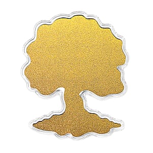 24K Gold Tree of Life - Roots of Strength Embossed Sheet with Book Packaging 107x85mm (10mg)