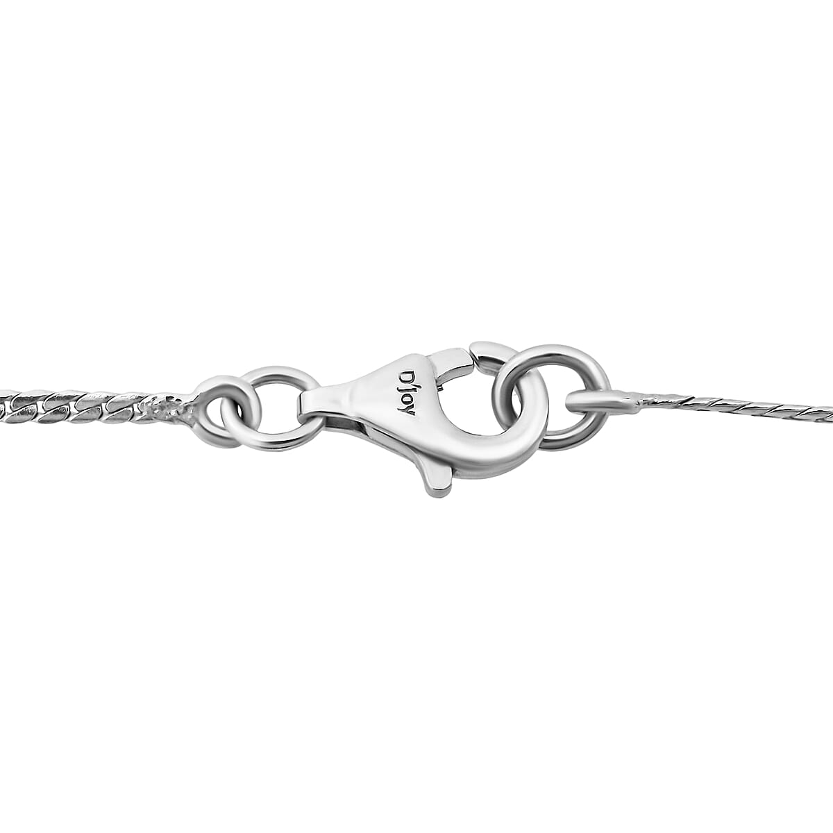 D'Joy Premium Cambodian Blue Zircon and Moissanite 17.40 ctw Ocean Glow Necklace in Rhodium Over Sterling Silver 18 Inches image number 4