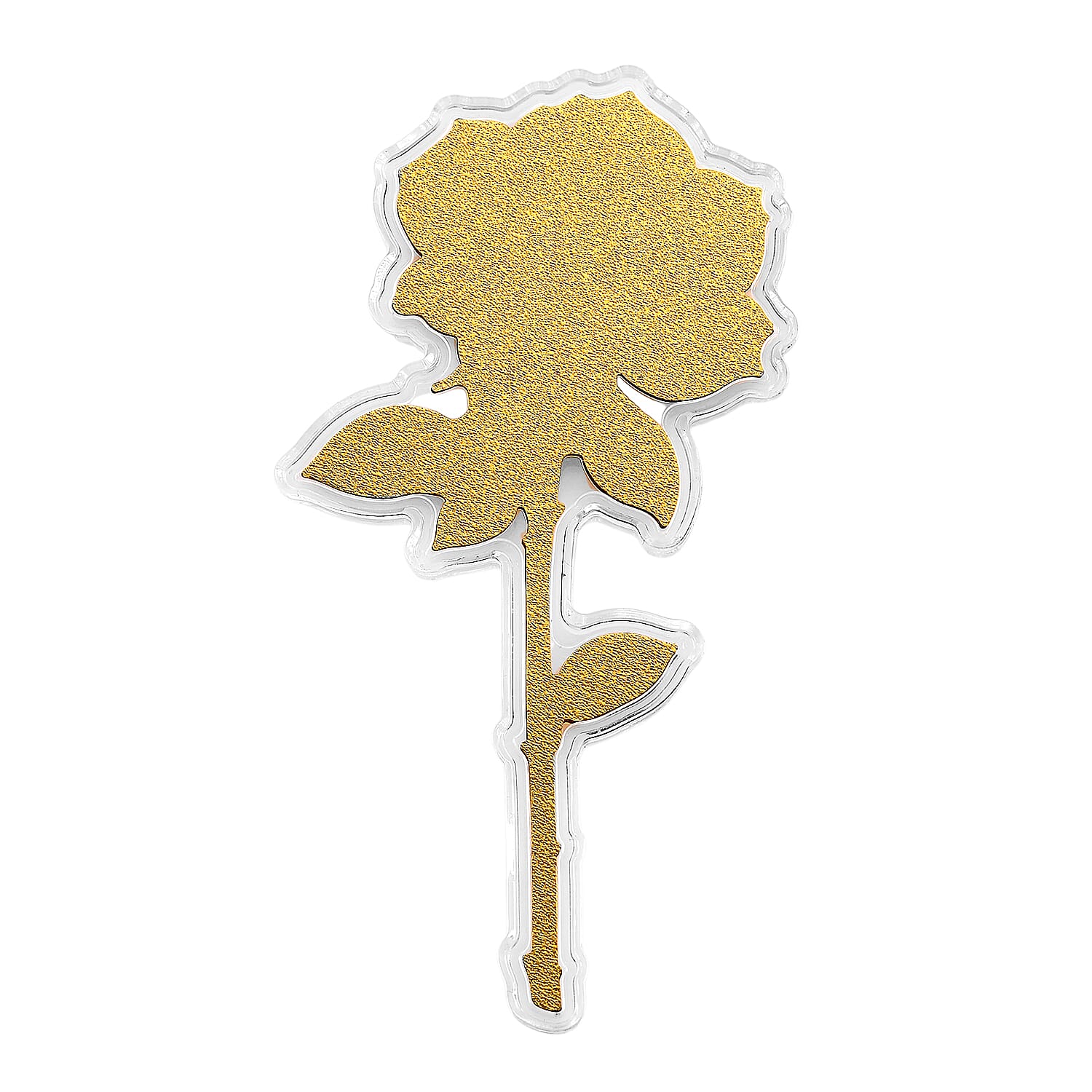24K Gold Forever Rose - A Symbol of Eternal Love Embossed Sheet with Book Packaging 110x60mm (10mg)