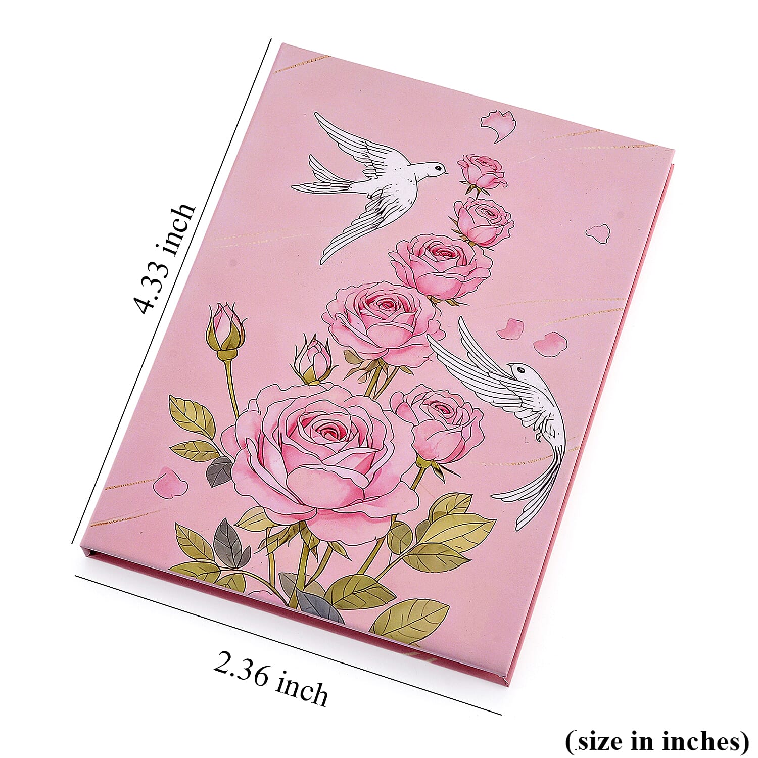 24K Gold Forever Rose - A Symbol of Eternal Love Embossed Sheet with Book Packaging 110x60mm (10mg)