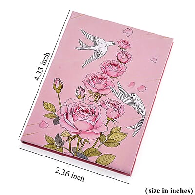 24K Gold Forever Rose - A Symbol of Eternal Love Embossed Sheet with Book Packaging 110x60mm (10mg)