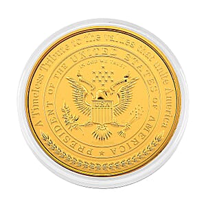 24K Gold Foundations of Freedom &ndash; American Legacy Tribute Medallion Embossed Sheet with Box Packaging 50mm (10mg) (Del. in 8-10 Days)