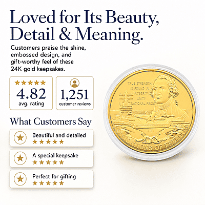 American Legacy 24k Gold Embossed Sheet 10mg