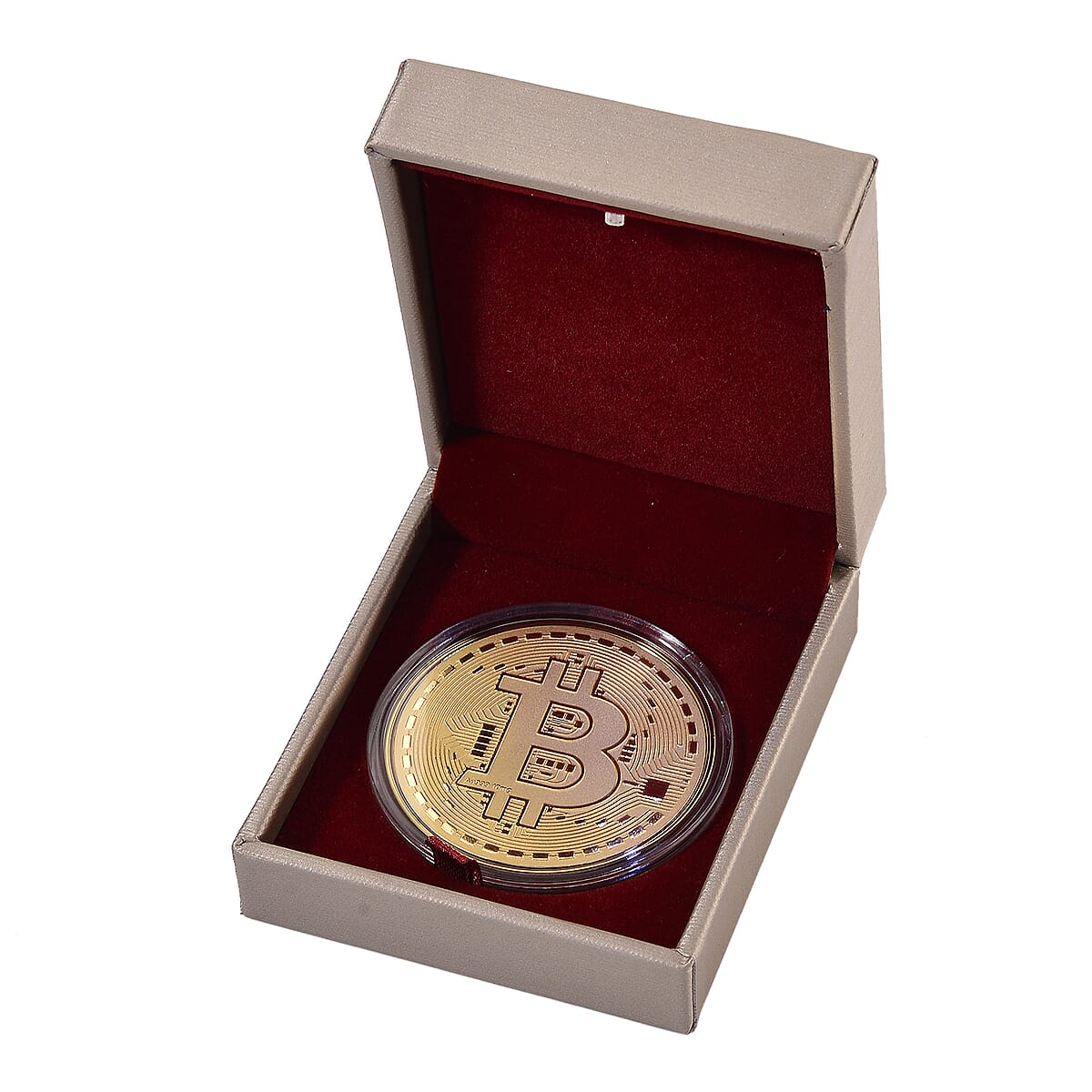 24K Gold Digital Gold - Decentralized Freedom Tribute Medallion Embossed Sheet with Box Packaging 50mm (10mg) image number 3
