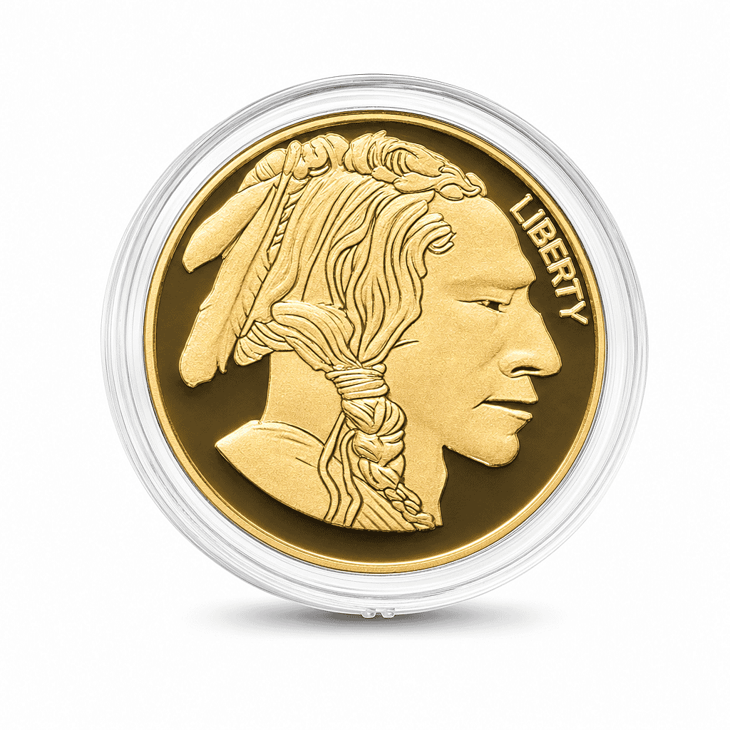 Buffalo & Native 24k Gold Embossed Sheet 10mg (Del. In 10-12 Days)