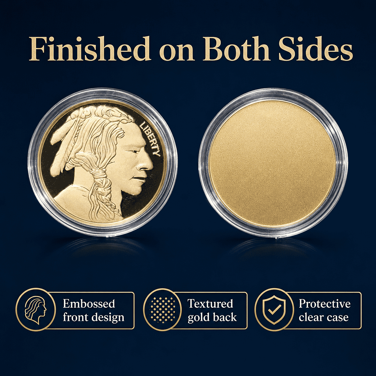 Buffalo & Native 24k Gold Embossed Sheet 10mg (Del. In 10-12 Days) image number 4