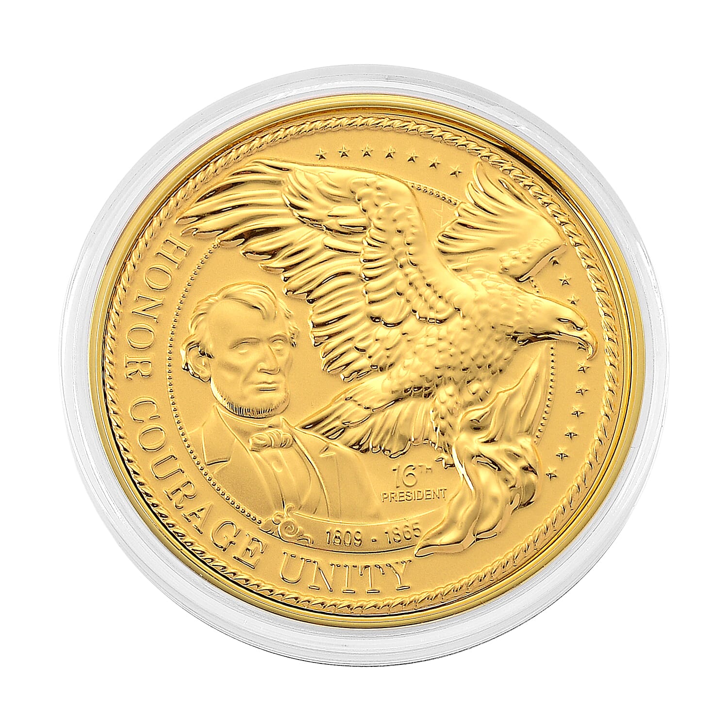 Leaders of Freedom 24k Gold Embossed Sheet 10mg (Del. In 10-12 Days)