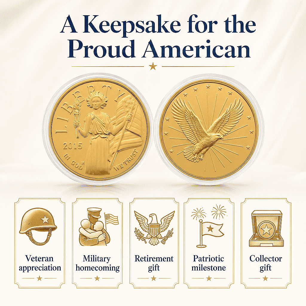 Liberty & Eagle 24k Gold Embossed Sheet 10mg (Del. In 10-12 Days)