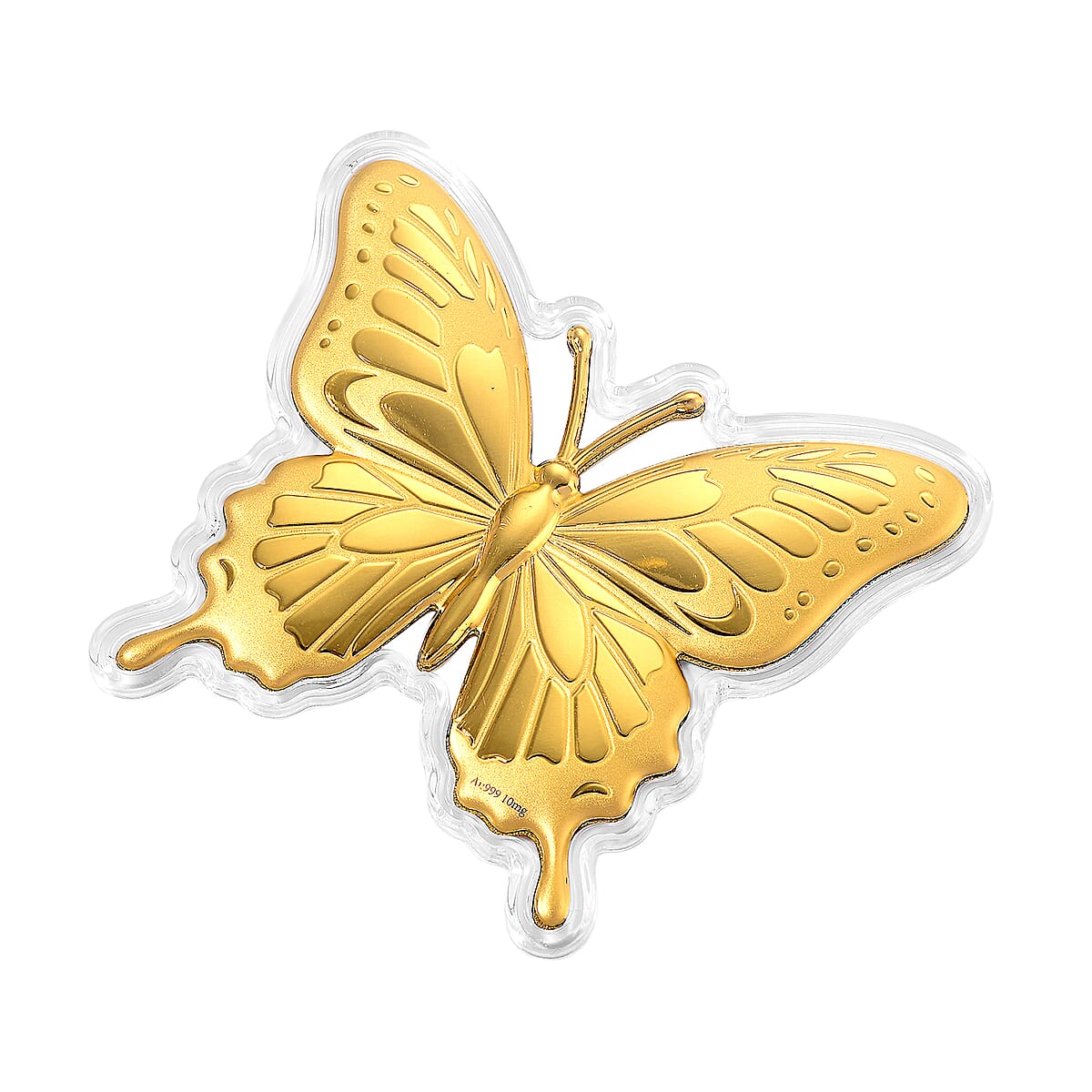 24K Gold Butterfly &ndash; A Symbol of Hope & New Beginnings Embossed sheet with Book Packaging 72x85mm (10mg) image number 2