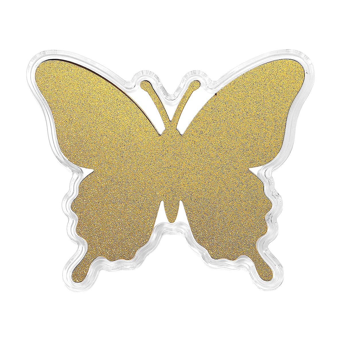 24K Gold Butterfly &ndash; A Symbol of Hope & New Beginnings Embossed sheet with Book Packaging 72x85mm (10mg) image number 3