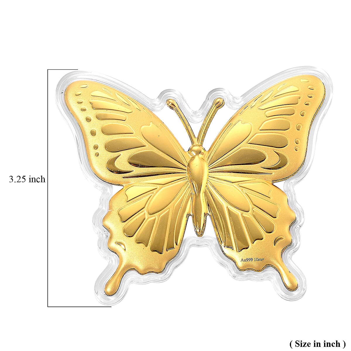 24K Gold Butterfly &ndash; A Symbol of Hope & New Beginnings Embossed sheet with Book Packaging 72x85mm (10mg) image number 6