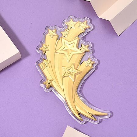 24K Gold Shooting Star - Trail of Dreams Embossed Sheet with Book Packaging 120x60mm (10mg) - Product card gallery slide 2 (10178371060025)