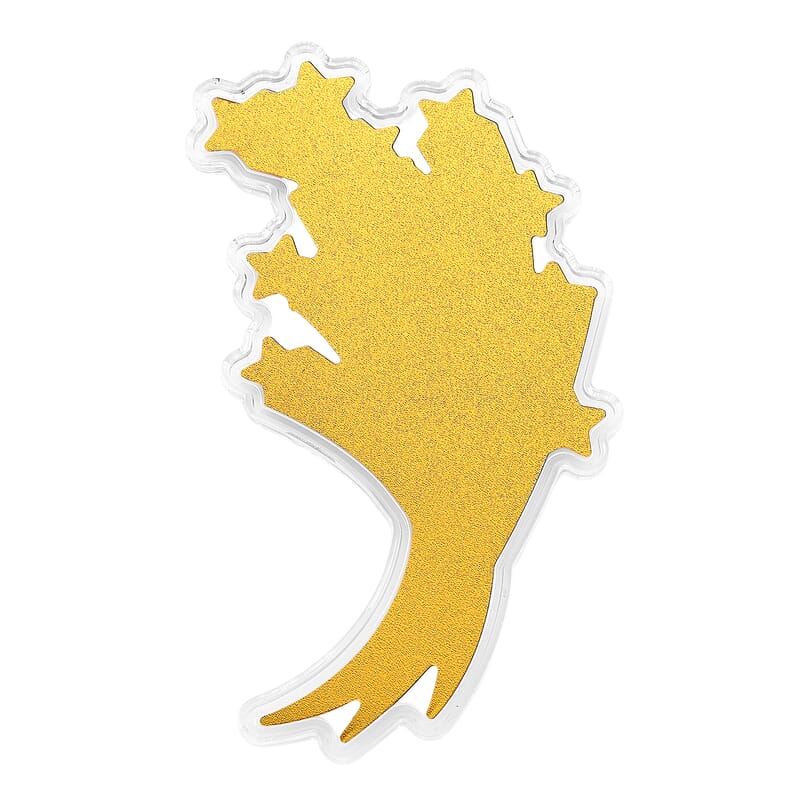24K Gold Shooting Star - Trail of Dreams Embossed Sheet with Book Packaging 120x60mm (10mg)