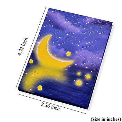24K Gold Shooting Star - Trail of Dreams Embossed Sheet with Book Packaging 120x60mm (10mg)