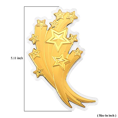 24K Gold Shooting Star - Trail of Dreams Embossed Sheet with Book Packaging 120x60mm (10mg)