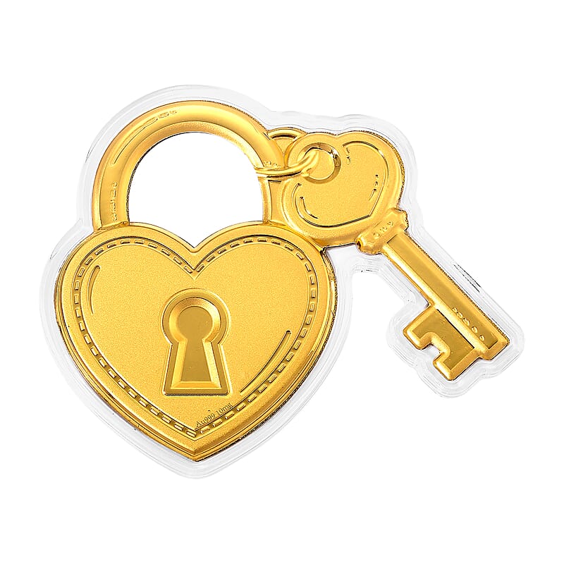 Key to My Heart 24k Gold Embossed Sheet 10mg
