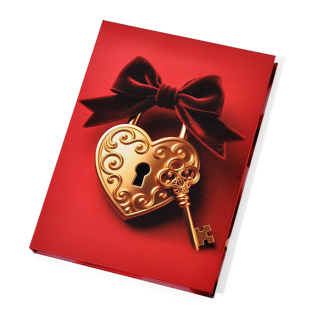 24K Gold Key to My Heart &ndash; Forever Locked in Love Embossed Sheet with Book Packaging 75x85mm (10mg) (Del. in 8-10 Days) image number 5