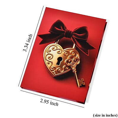 Key to My Heart 24k Gold Embossed Sheet 10mg