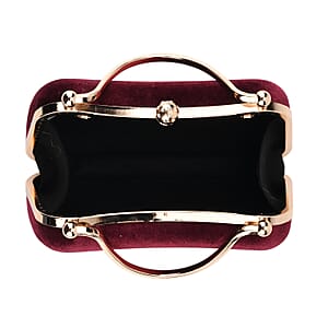 La Marey Wine Modern Phone Box Bag with Shoulder Chain Strap